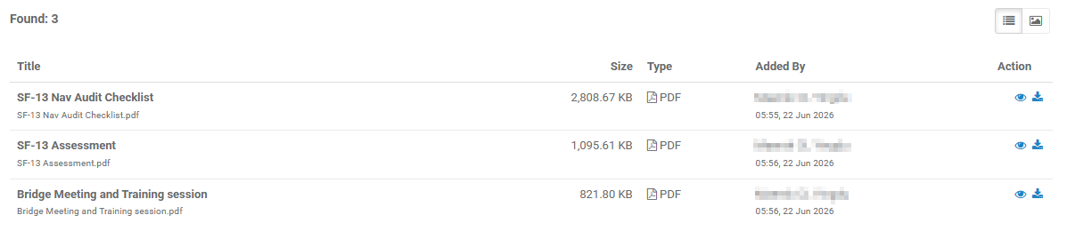 Files tab