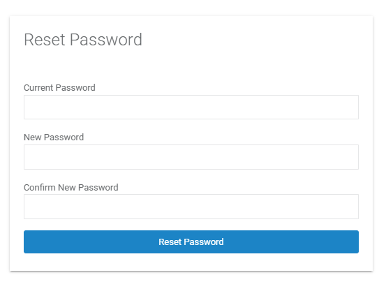 Change password form