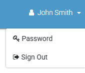 Profile menu
